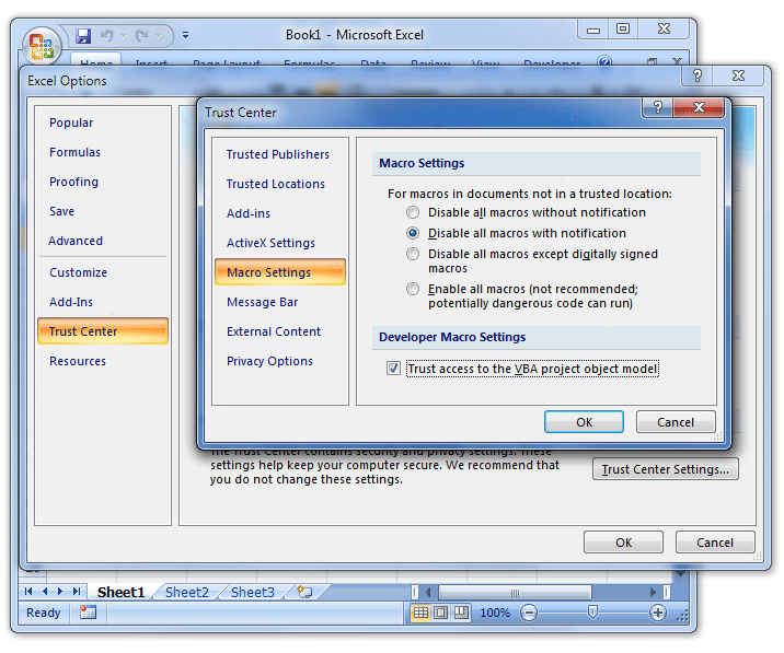 Compare Excel VBA Visual Basic for Applications macros code for differences