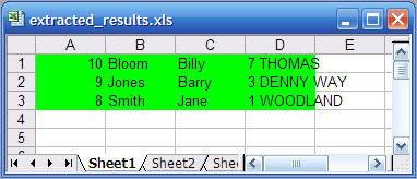 Extraction Of Different Excel Workbook Rows After Compare Process